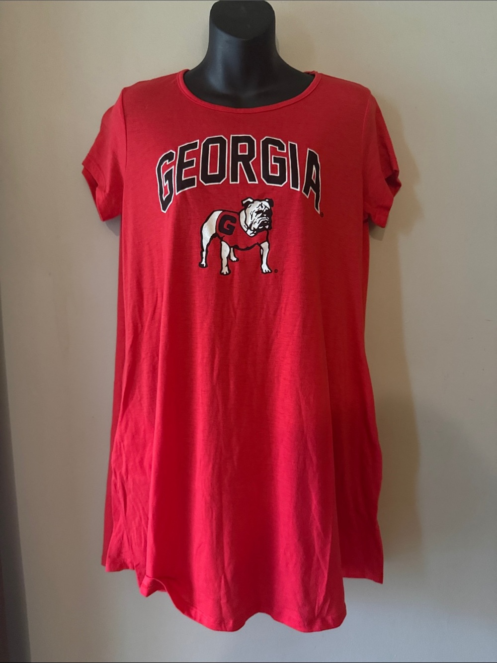 Georgia Bulldogs Red Graphic Mini Dress